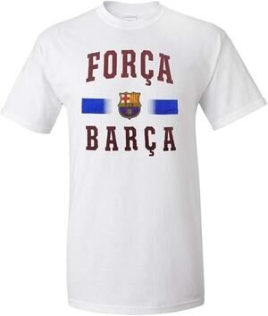 FC Barcelona Youth White Força Barça Arch T-Shirt